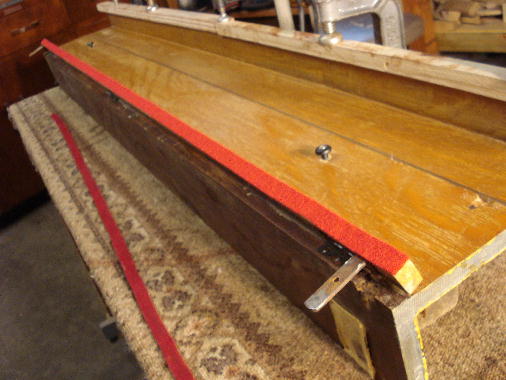 36 - Repair fallboard hinges; refelt namboard. 36 - Repair fallboard hinges; refelt namboard.